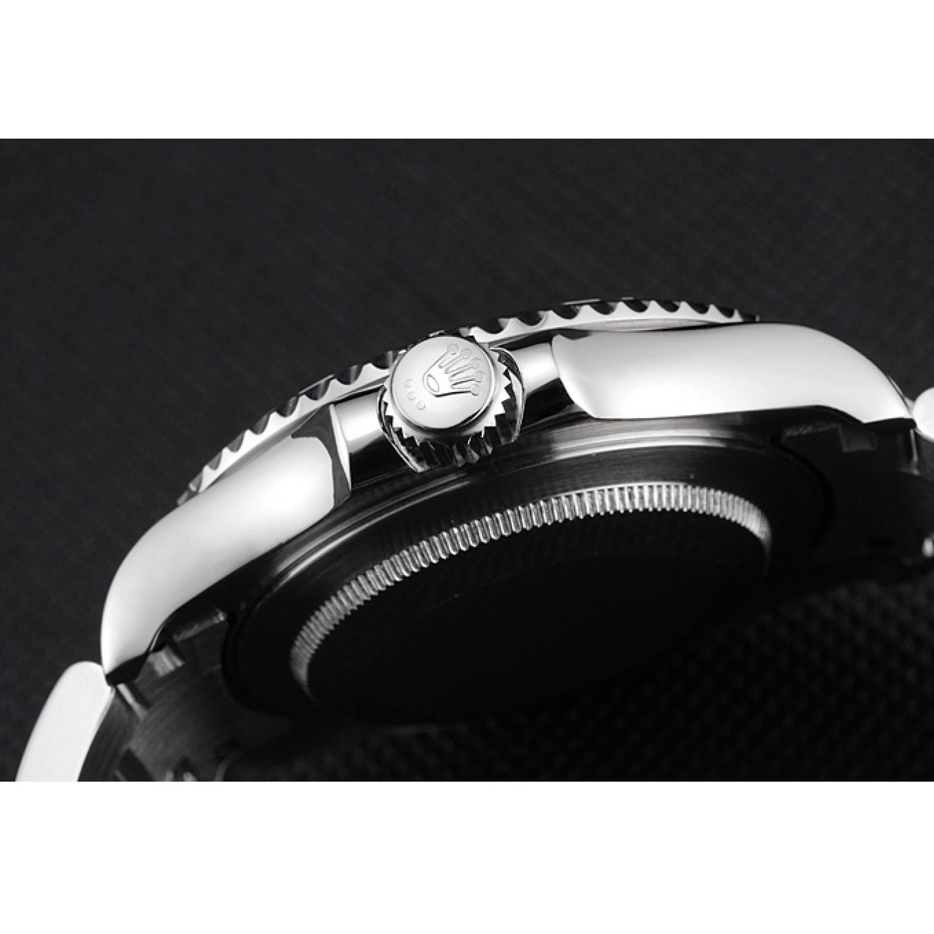 Aaa replica watch And Stainless Dial Bracelet Yacht-Master Black Swiss Case Rolex Steel 0815